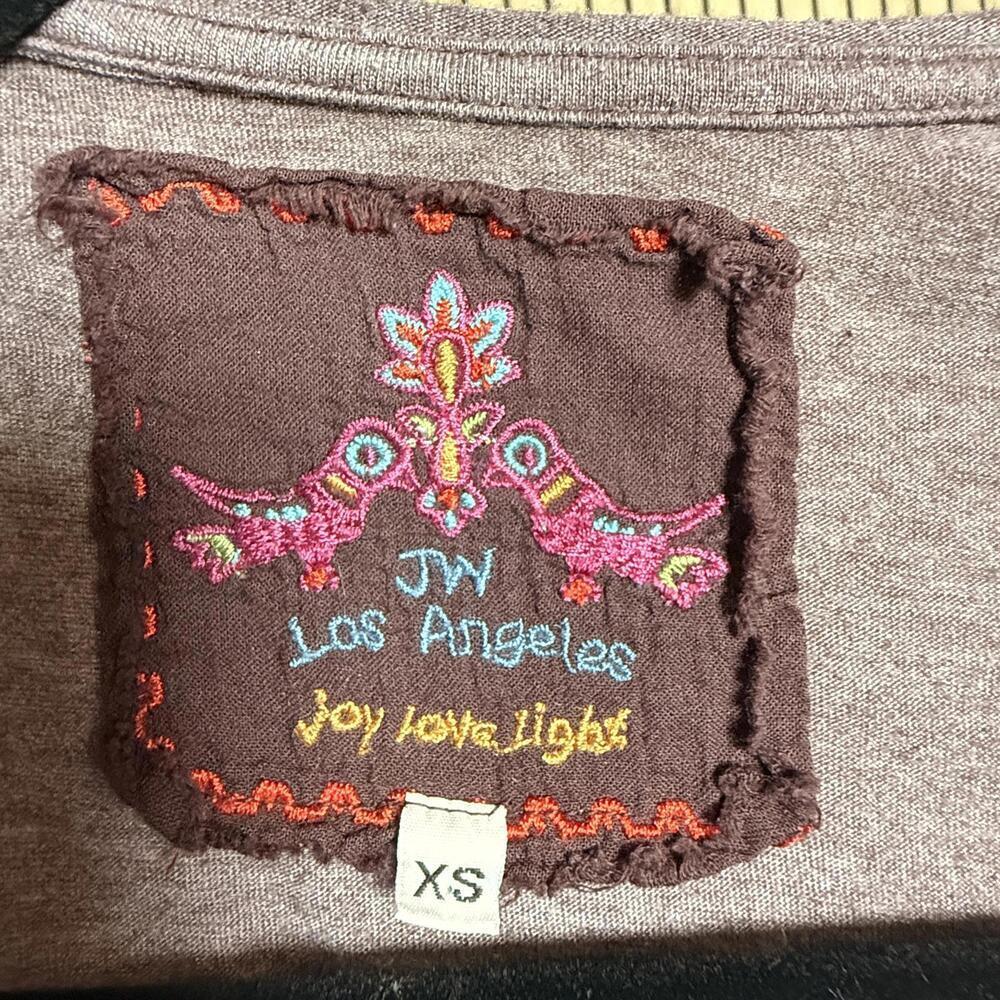 206 Johnny Was JWLA Joy Love Light Embroidered Long Sleeve Top (XS, EUC) - Picture 3 of 4